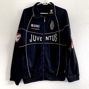 VINTAGE JACKET FC JUVENTUS LOTTO SOCCER CHAMPIONS LEAGUE TRACK